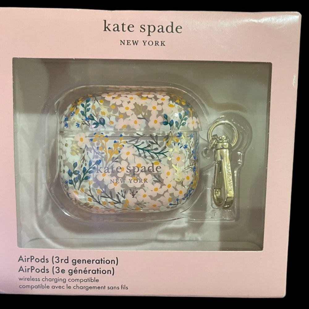 Kate Spade Floral AirPods Case with Keychain